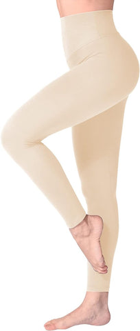 Women's High-Waisted Leggings: Ultra-Soft Elastic, Opaque Leggings for Tummy Control, Perfect for Workout, Gym, and Yoga, Available in Plus Size