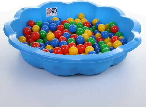 Sand Pit Paddling Pool Blue Plastic Outdoor Garden Play Water, Works as a Sand Pit, Paddling Pool, Ball Pit and More.