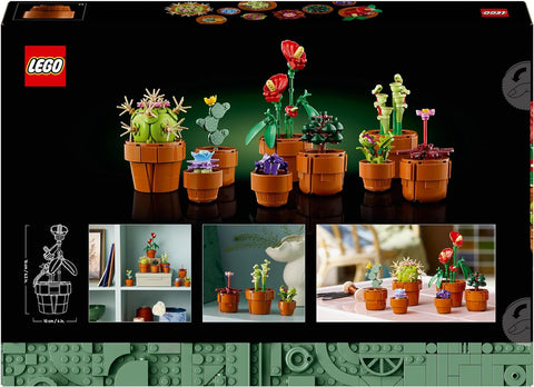 LEGO 10329 Icons Tiny Plants Set, Artificial Flowers in 9 Buildable Teracotta-Coloured Pots, Botanical Collection, Valentine's Day Treat, Gift