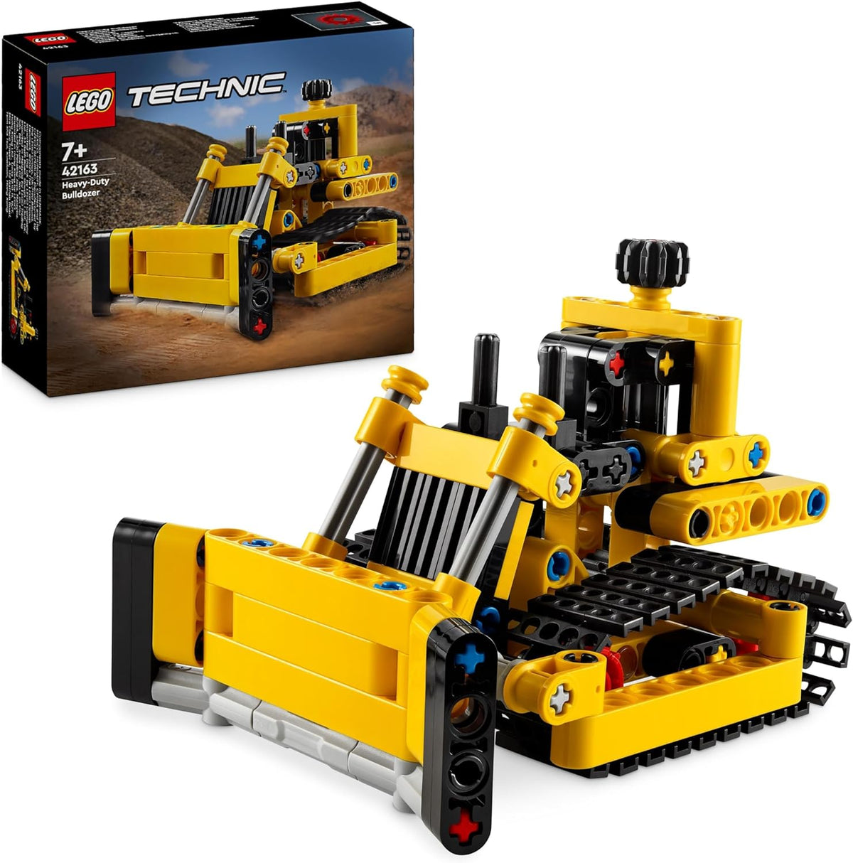 LEGO Technic Heavy-Duty Bulldozer Set, Construction Vehicle Toy for Kids, Boys and Girls